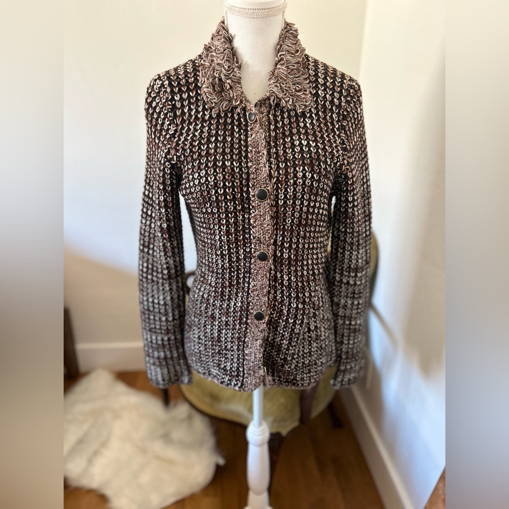 Michael Simon New York Vintage Crochet Sweater